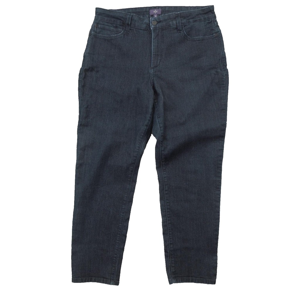 NYDJ Jeans Womens 14 Dark Wash Ankle Stretch Denim Made USA Slim Fit Classic